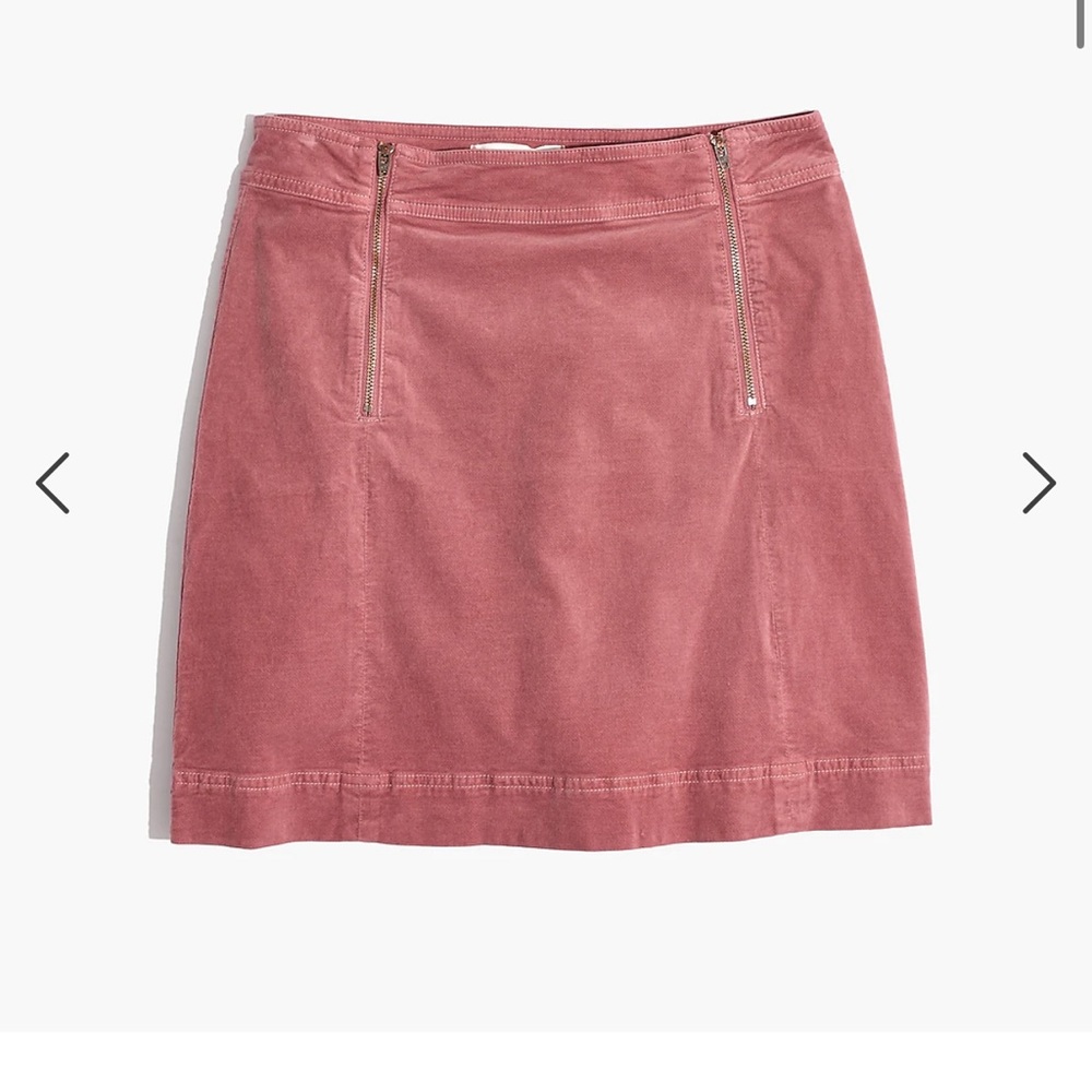 Madewell Velveteen uptown skirt